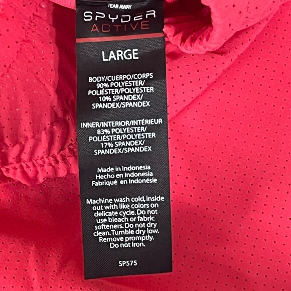 Spyder Women’s Gym Shorts Coral Athletic Activewear Size Large NWT - Picture 3 of 8